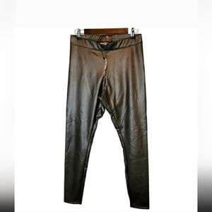Express faux leather leggings